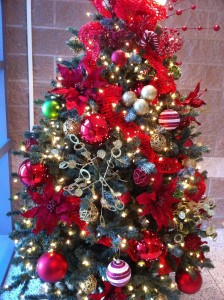 Texas Health Presbyterian Hospital Red Christmas Tree Texas Health Presbyterian Hospital Red Christmas Tree