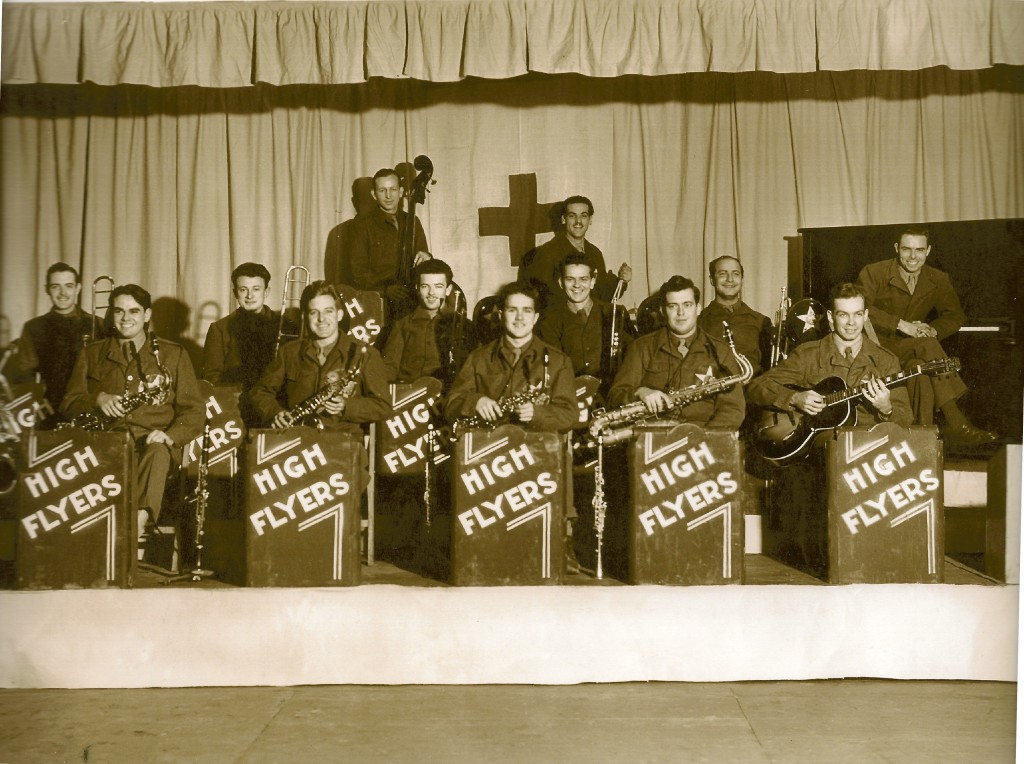High Flyers Army Air Force Band, R.J. Proctor 2nd from the left in front, clarinet High Flyers Army Air Force Band, R.J. Proctor 2nd from the left in front, clarinet