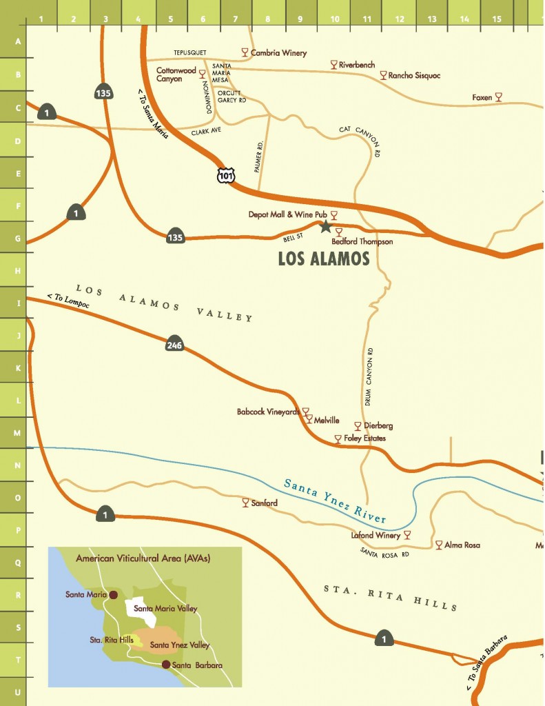 Santa Ynez Wine Tasting Map Page 1