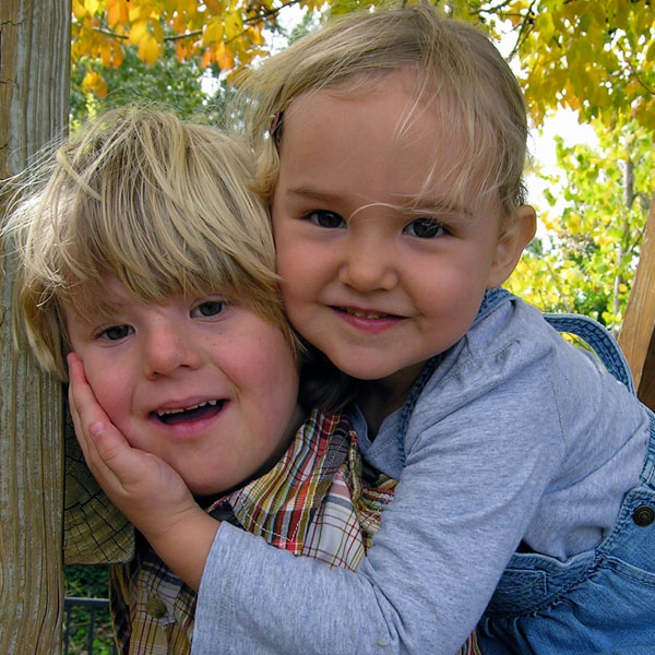 The kids in a tree
